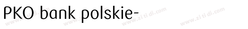 PKO bank polskie字体转换